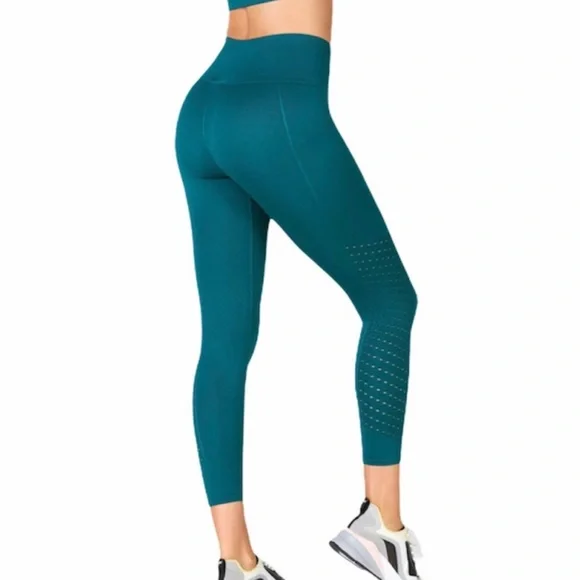 Fabletics Sync High-Waisted Perforated 7/8 Legging - Picture 2 of 13